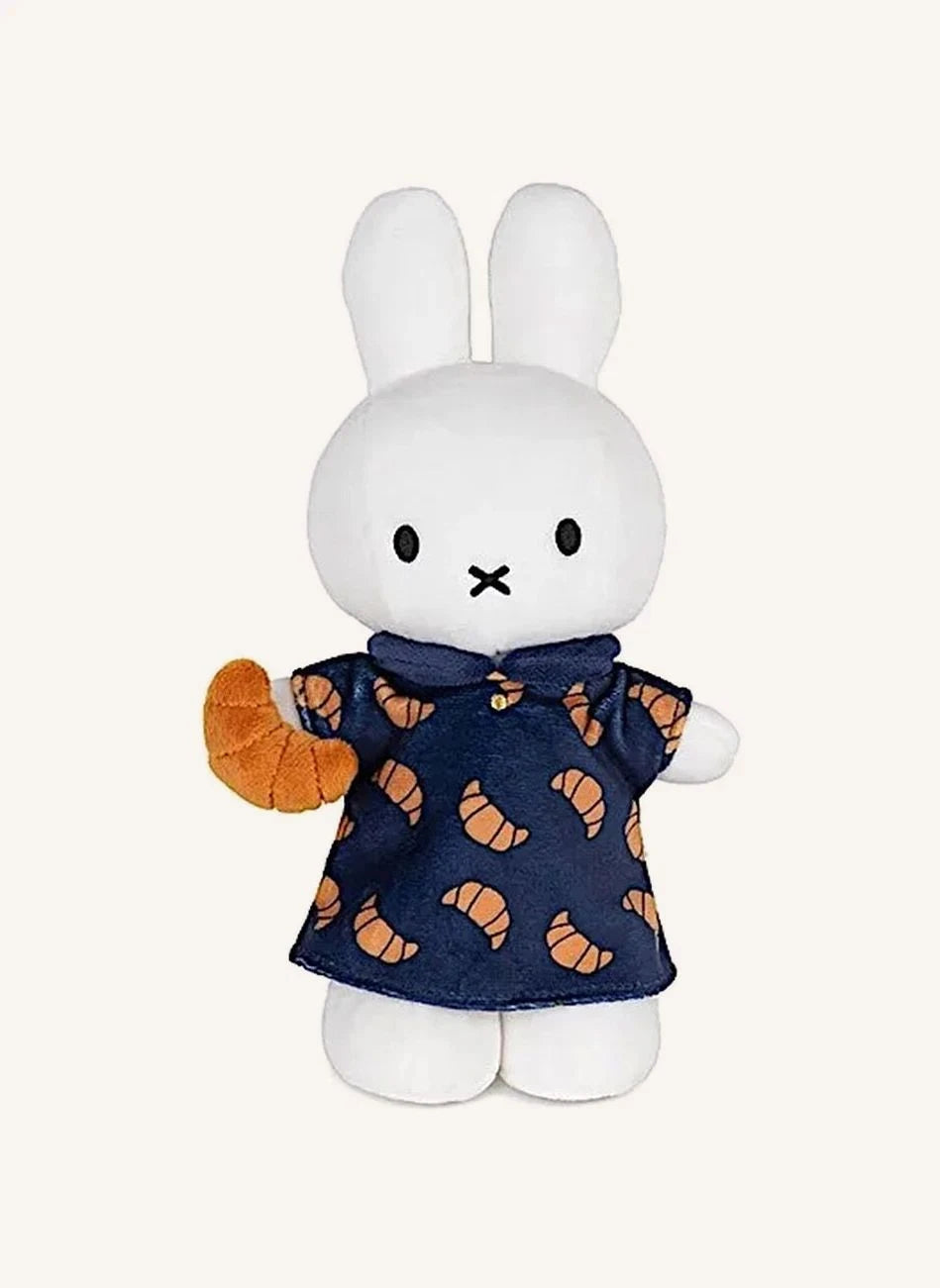 Bon Ton Toys - MIFFY - Peluche de Miffy en forma de media luna | Azul oscuro