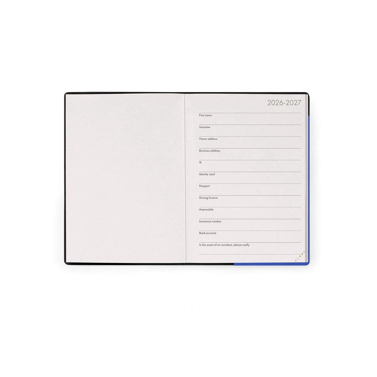 Legami - 16-Month Small Daily Günlük for 2026/2027 - Eclectic Blue