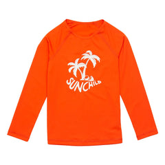 Sunchild - Camiseta UV Protectora Palmtree | Naranja