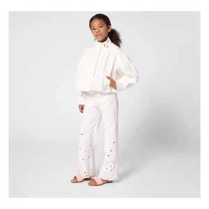 Chloé - Organic Cotton Embroidered Jacket | White