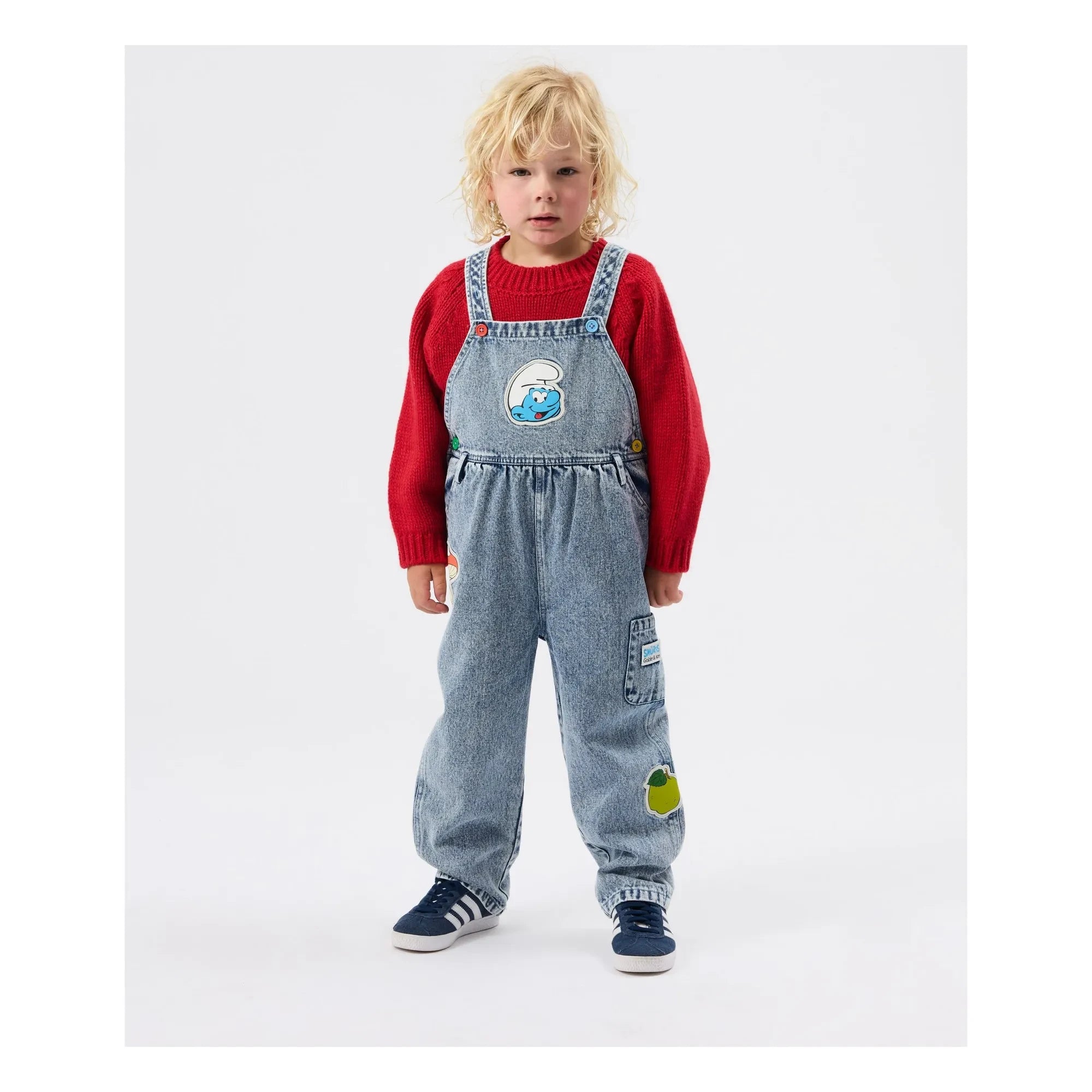 Goldie + Ace - Goldie + Ace x Schtroumpfs Denim Overalls | Blue