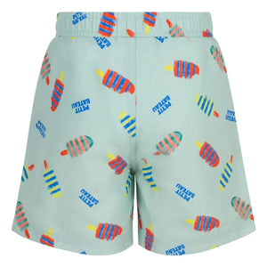 Petit Bateau - Glaces Badeshorts aus recyceltem Fasermaterial | Türkis