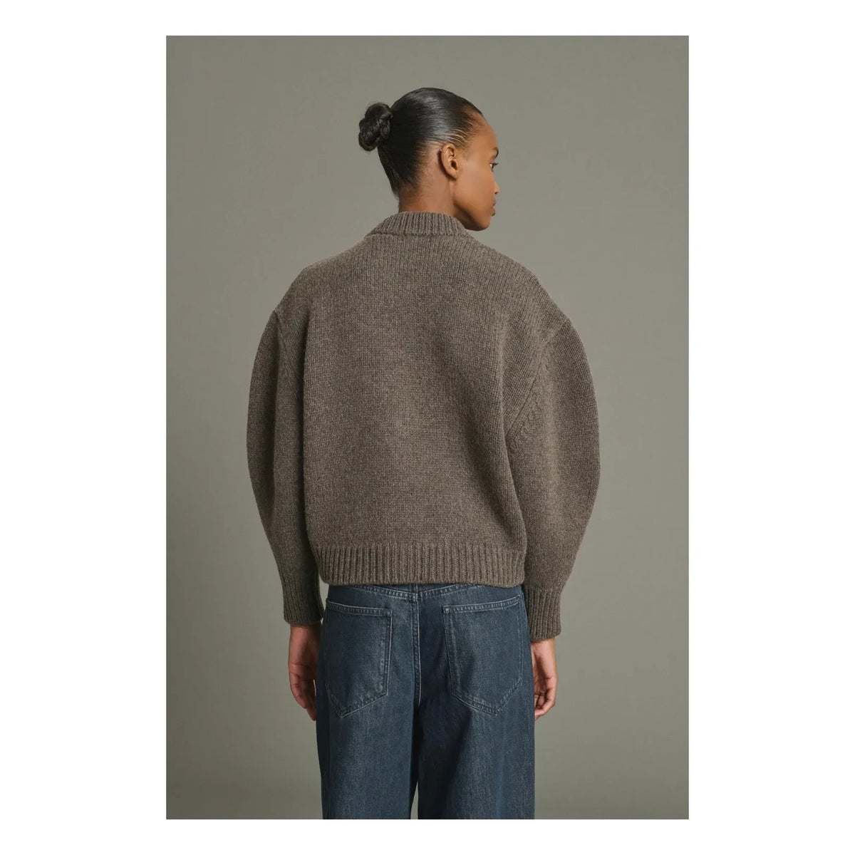 Soeur - Cardigan Léonard Merinos yünü | Buzlu kahverengi