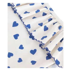 Petit Bateau – Flying Hearts Badeanzug | Weiß