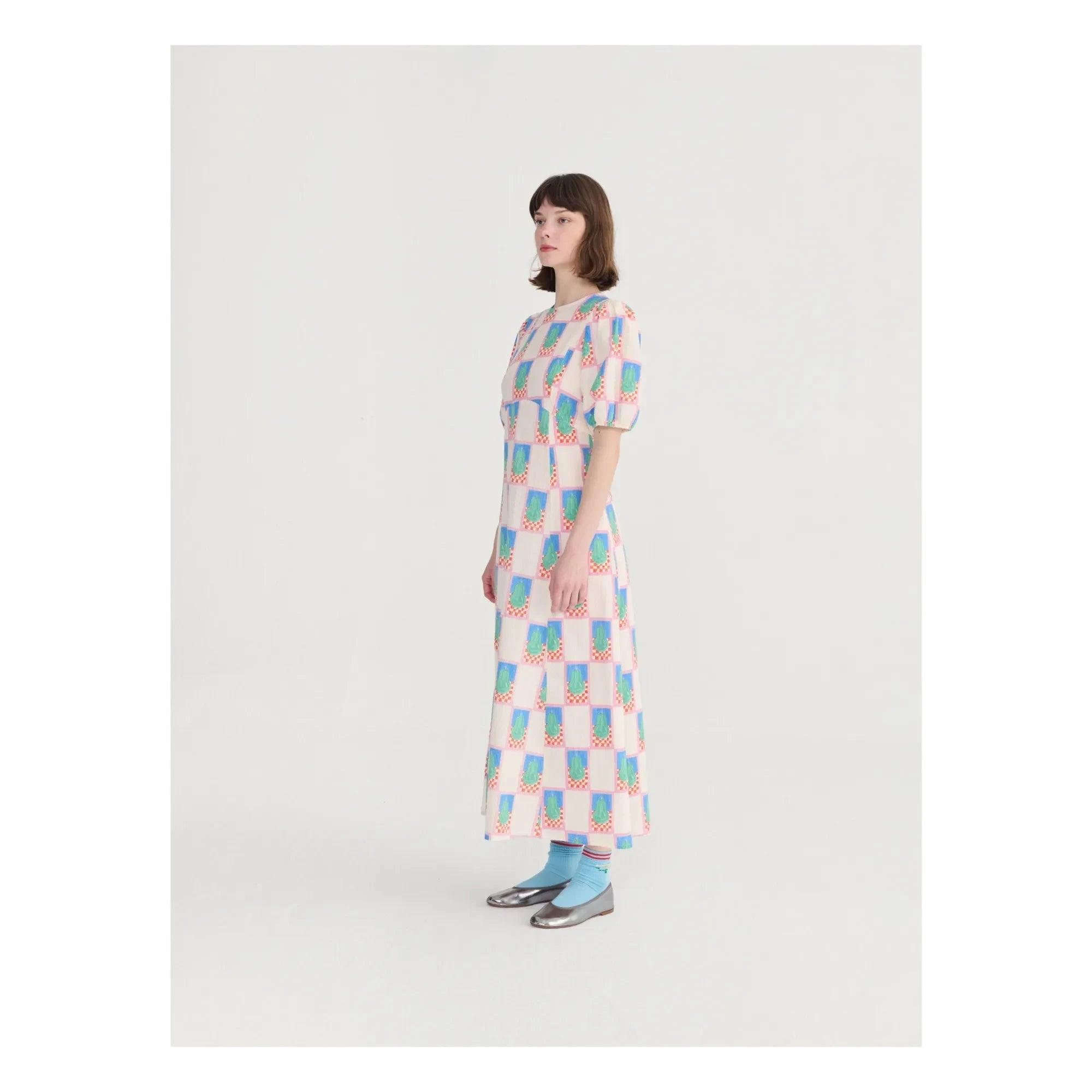 Bobo Choses - Perlbaumwollkleid | Blau