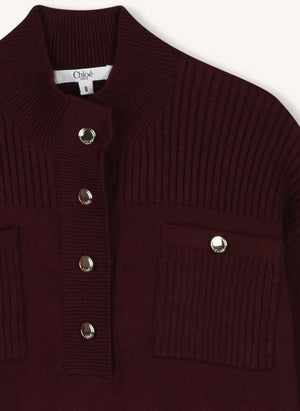 Chloé - Rollkragenpullover aus Bio-Baumwolle | Lila