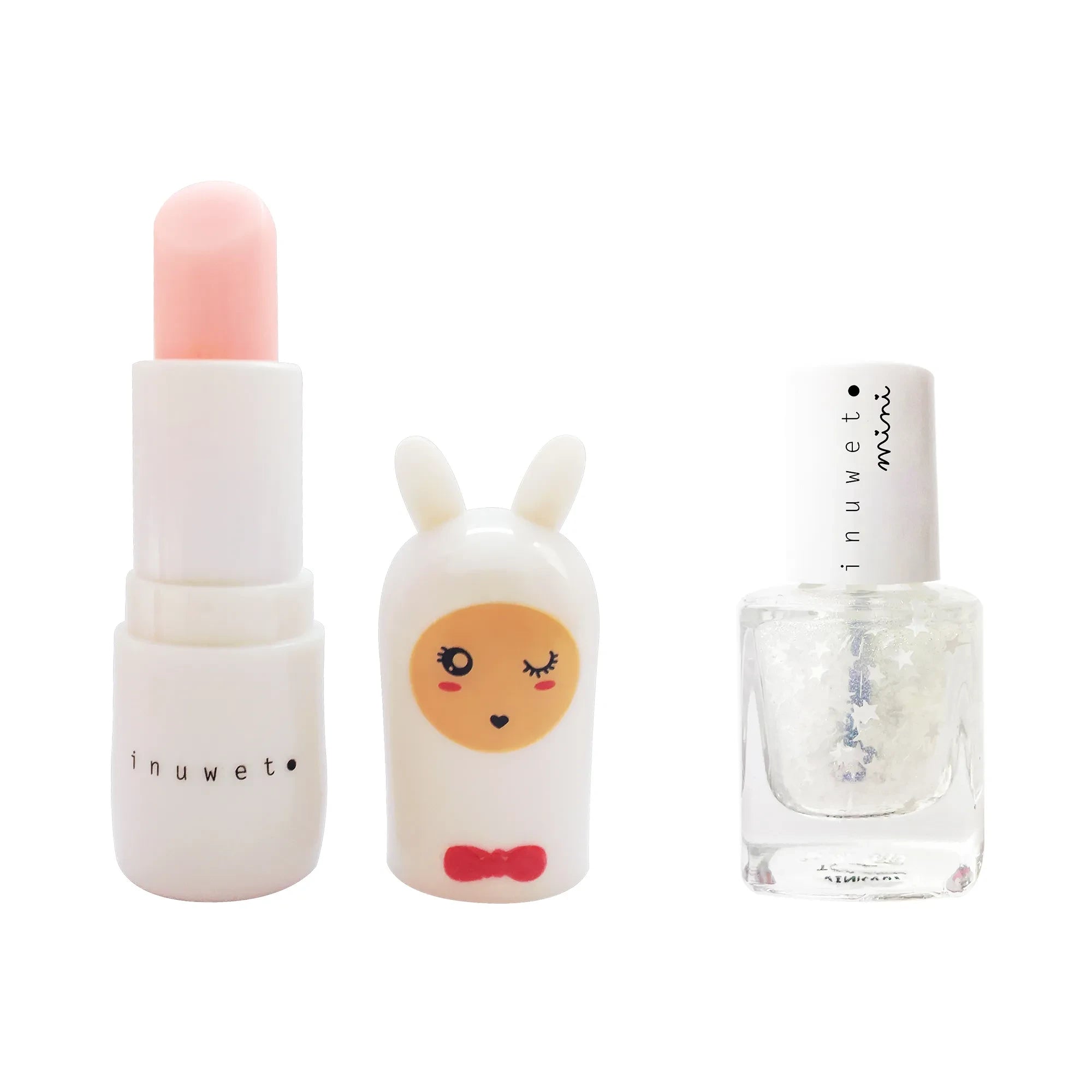 Inuwet - Oje ve Dudak Balmı İkili Set | Beyaz