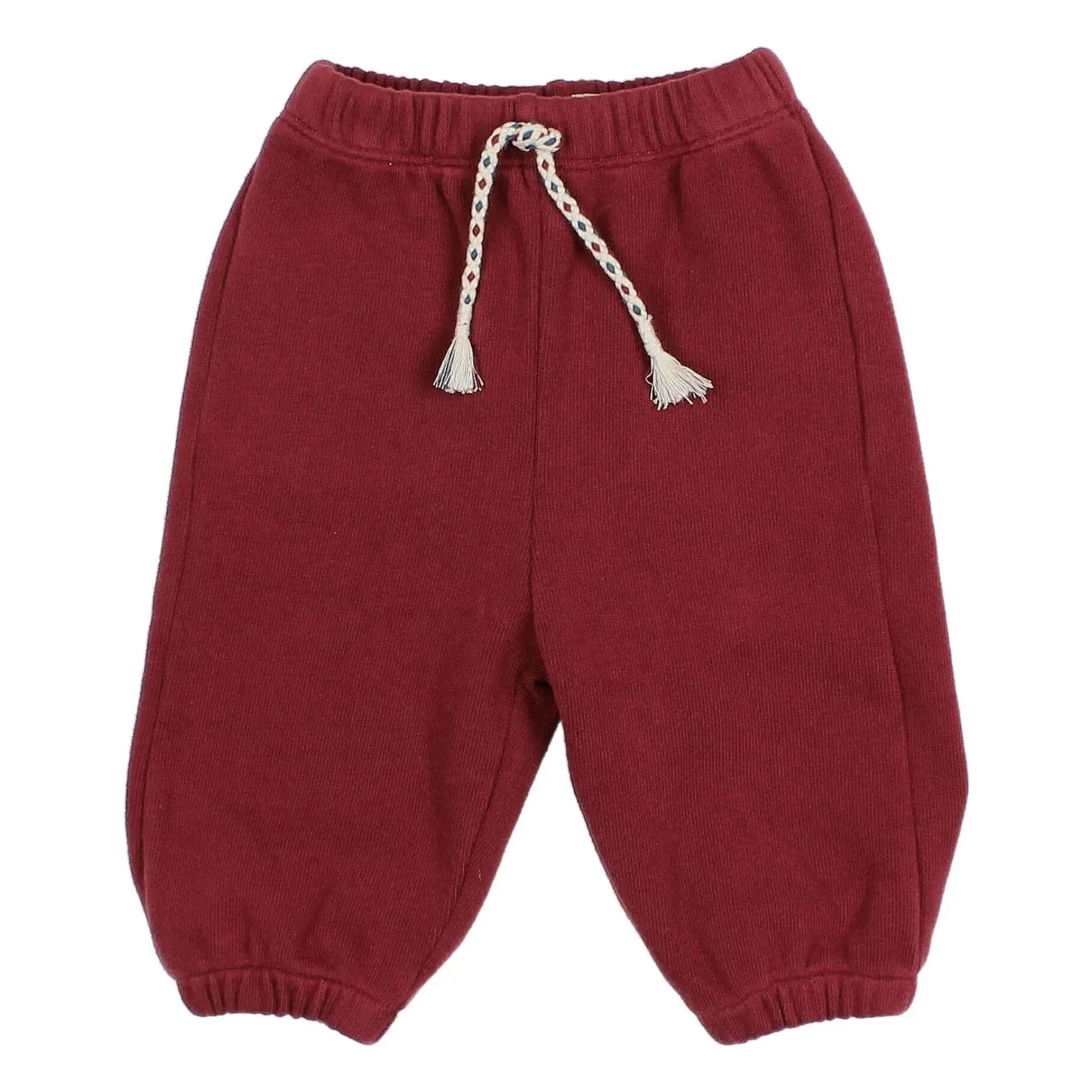Búho - Bordo Jogger Kordonlu Kadife