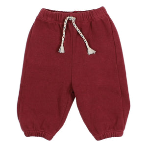 Búho - Bordo Jogger Kordonlu Kadife