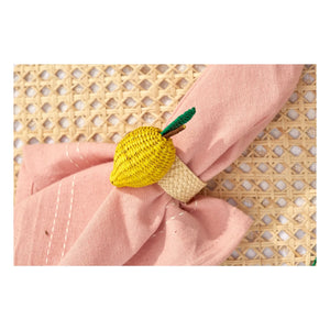 Coro Cora - Lemon Napkin Ring | Yellow