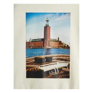 Mini Rodini - City Hall organik pamuklu sweatshirt | Ekru