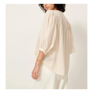Sessùn - Savi Gestreifte Bluse | Ecru