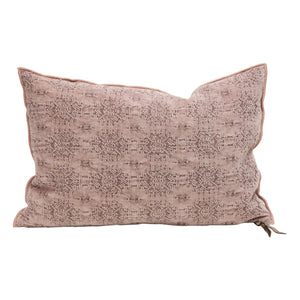 Maison de Vacances - Jacquard Kilim Vice Versa Kissen | Rosa