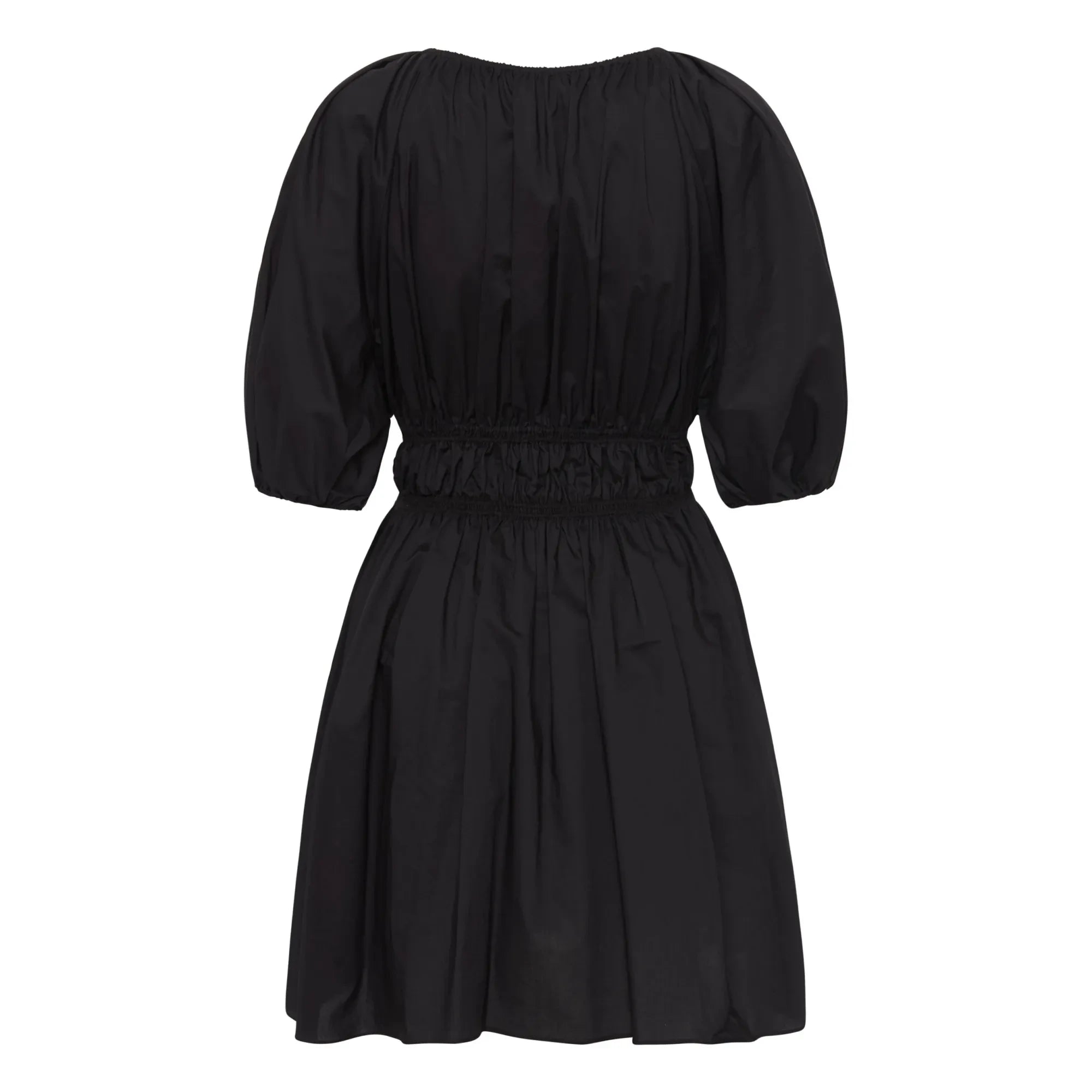 Matteau - Shired Drapeli Mini Elbise | Siyah