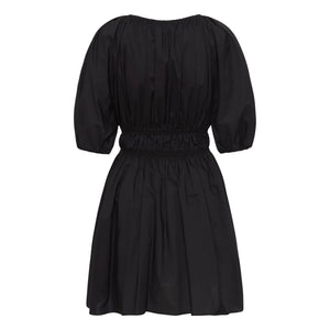 Matteau - Shired Drapeli Mini Elbise | Siyah