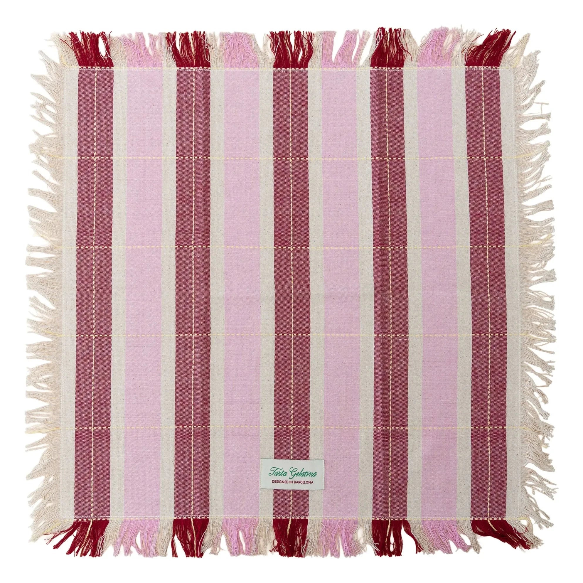 Tarta Gelatina - Organik pamuklu peçeteler - 2'li set | Pembe