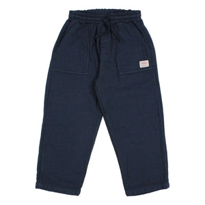 Búho - Pantalón causal fruncido | Azul marino