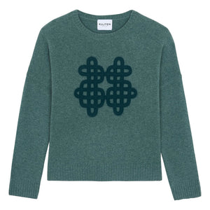 Kujten - Amelie Symbol Kaşmir Kazak | Yeşil