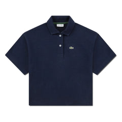 Lacoste - Polo de algodón orgánico con logo oversize | Azul marino
