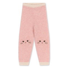 Konges Sløjd - Pantalones de lana Kitty Chats | Rosa