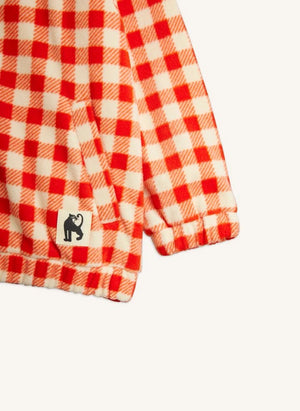 Mini Rodini - Gingham sweatshirt | Kırmızı