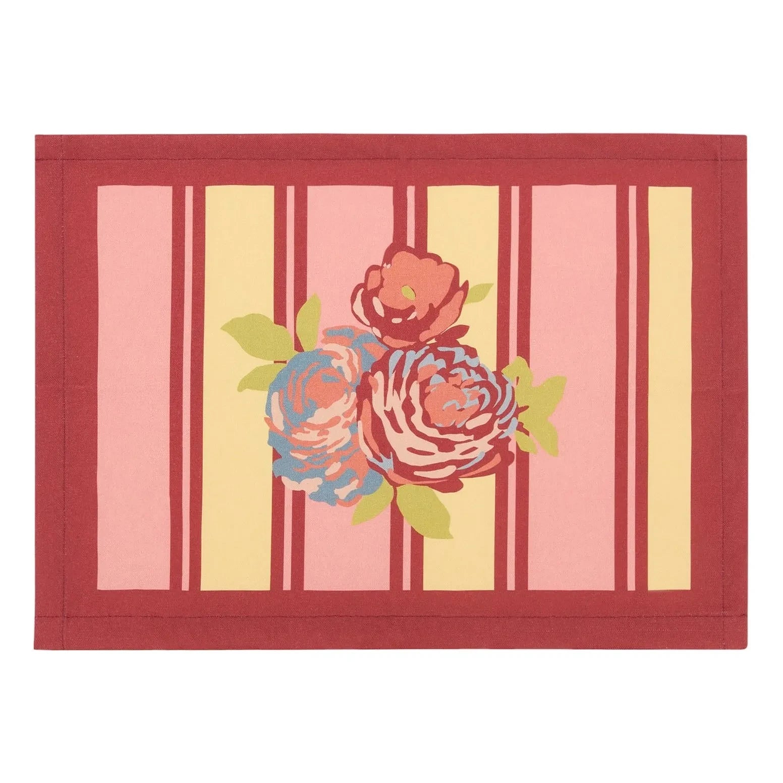 Lisa Corti - Cotton Placemat, Lisa Corti x The Socialite Family | Red