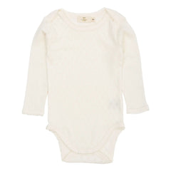 Copenhagen Colors - Short Sleeve Body Pointelle Hearts Organic Cotton | Cream