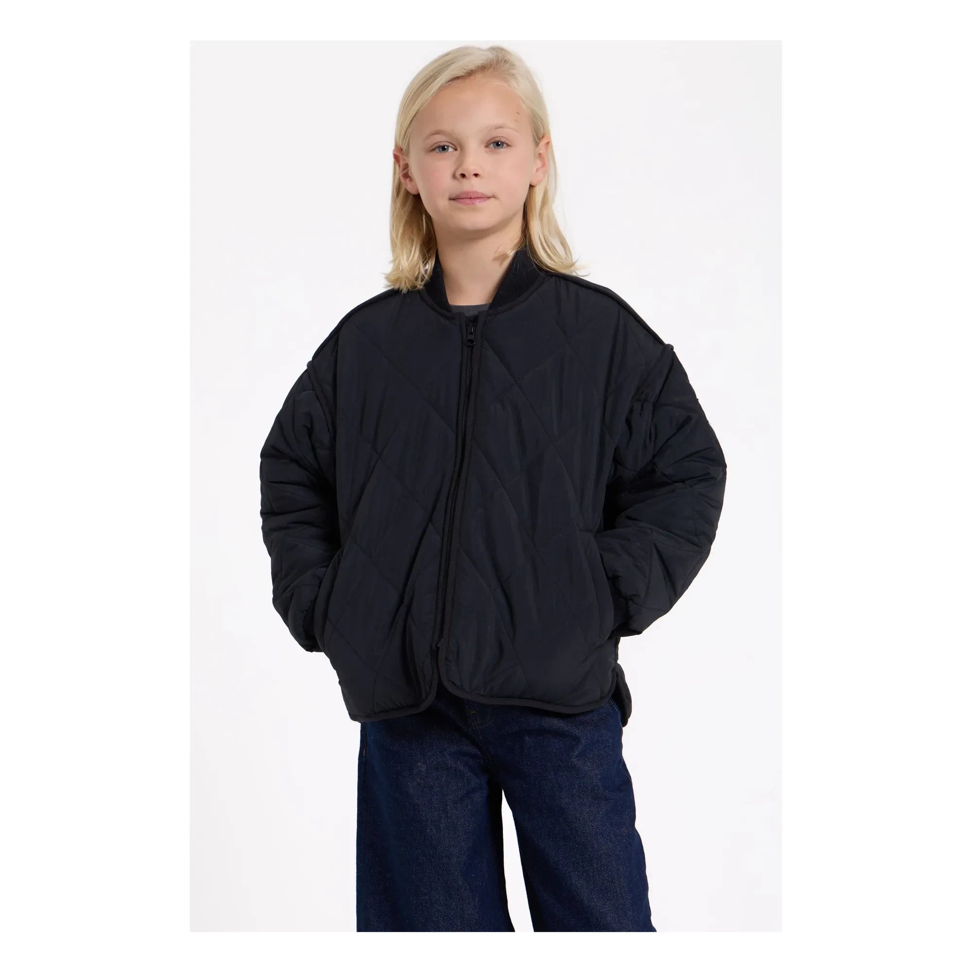 Finger in the nose - Braidy Gesteppte Bomberjacke | Schwarz