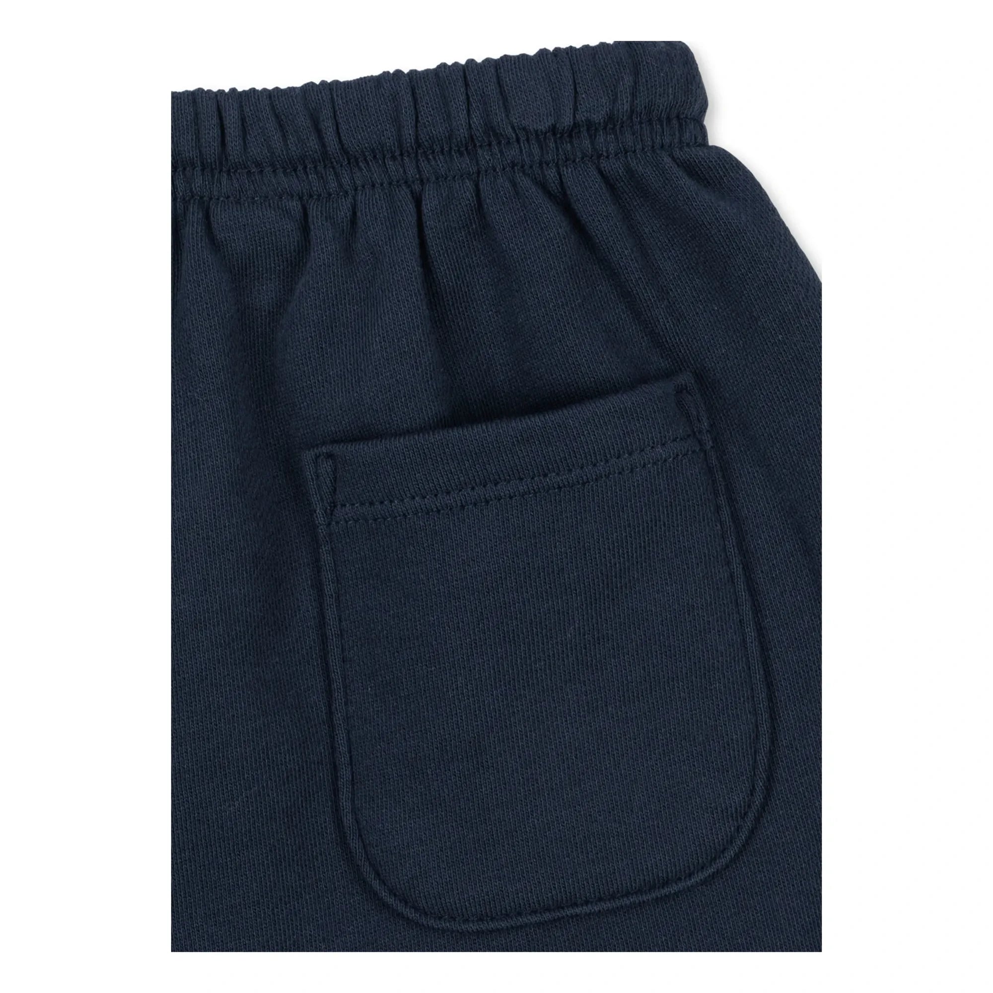 Konges Sløjd - Shorts de felpa con lunares de algodón orgánico unisex | Azul oscuro
