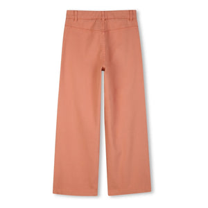 Chloé - Organik Pamuk Keten Pantolon | Mercan