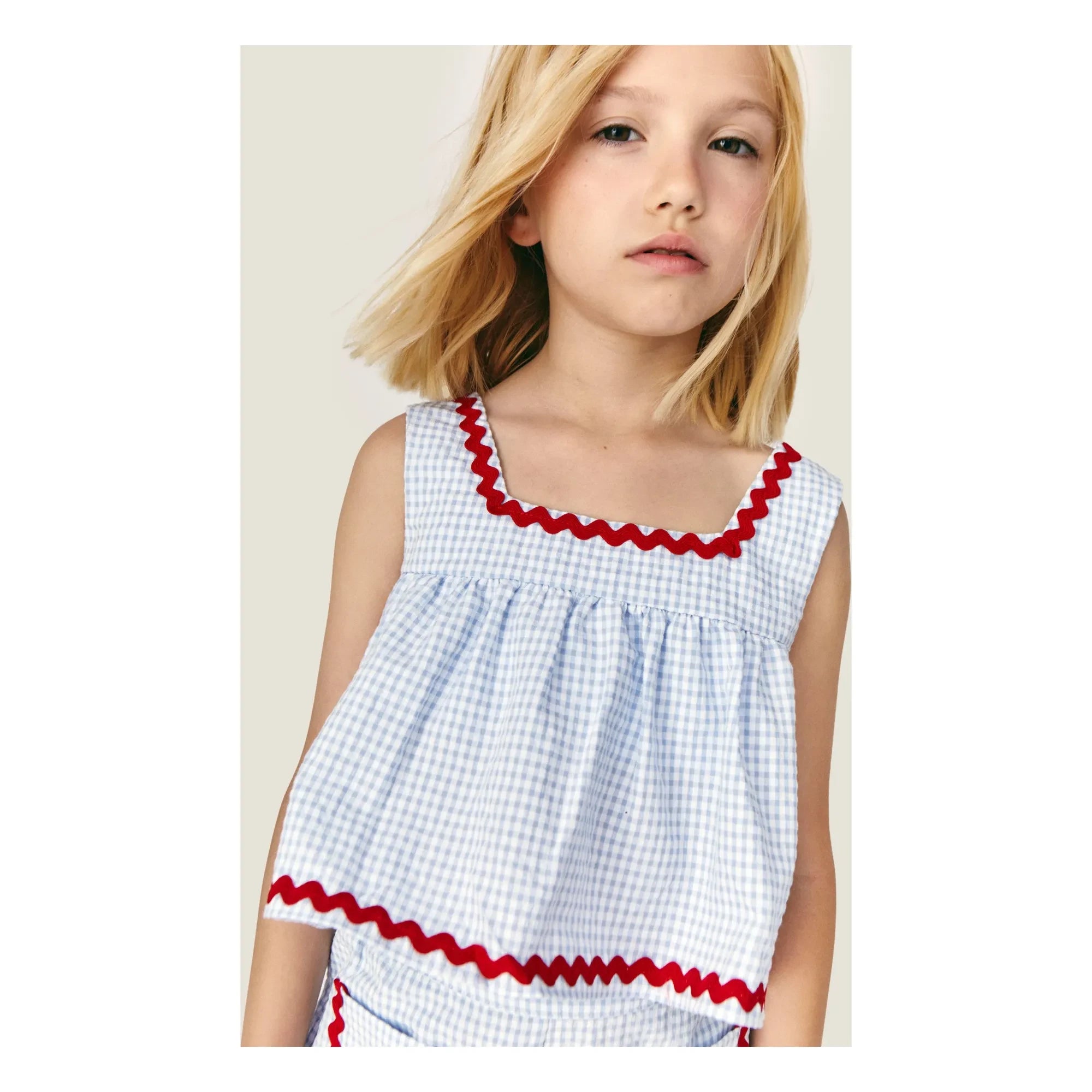 Mipounet - Top Sylvie Vichy | Açık Mavi