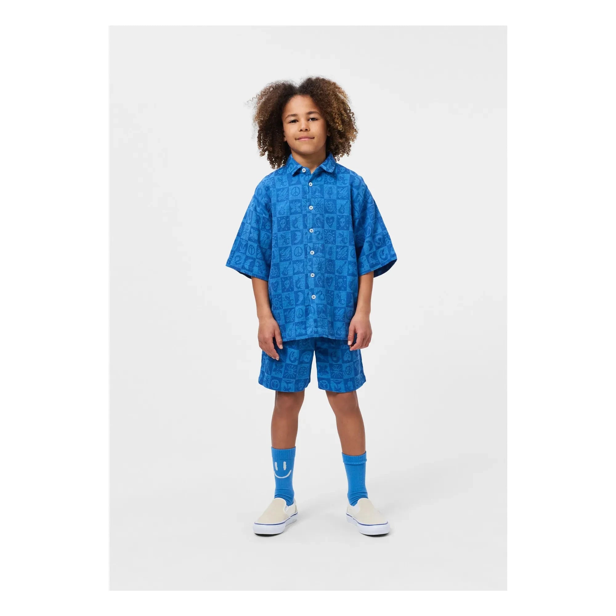 Molo - Arto Damier Pantalón corto | Azul