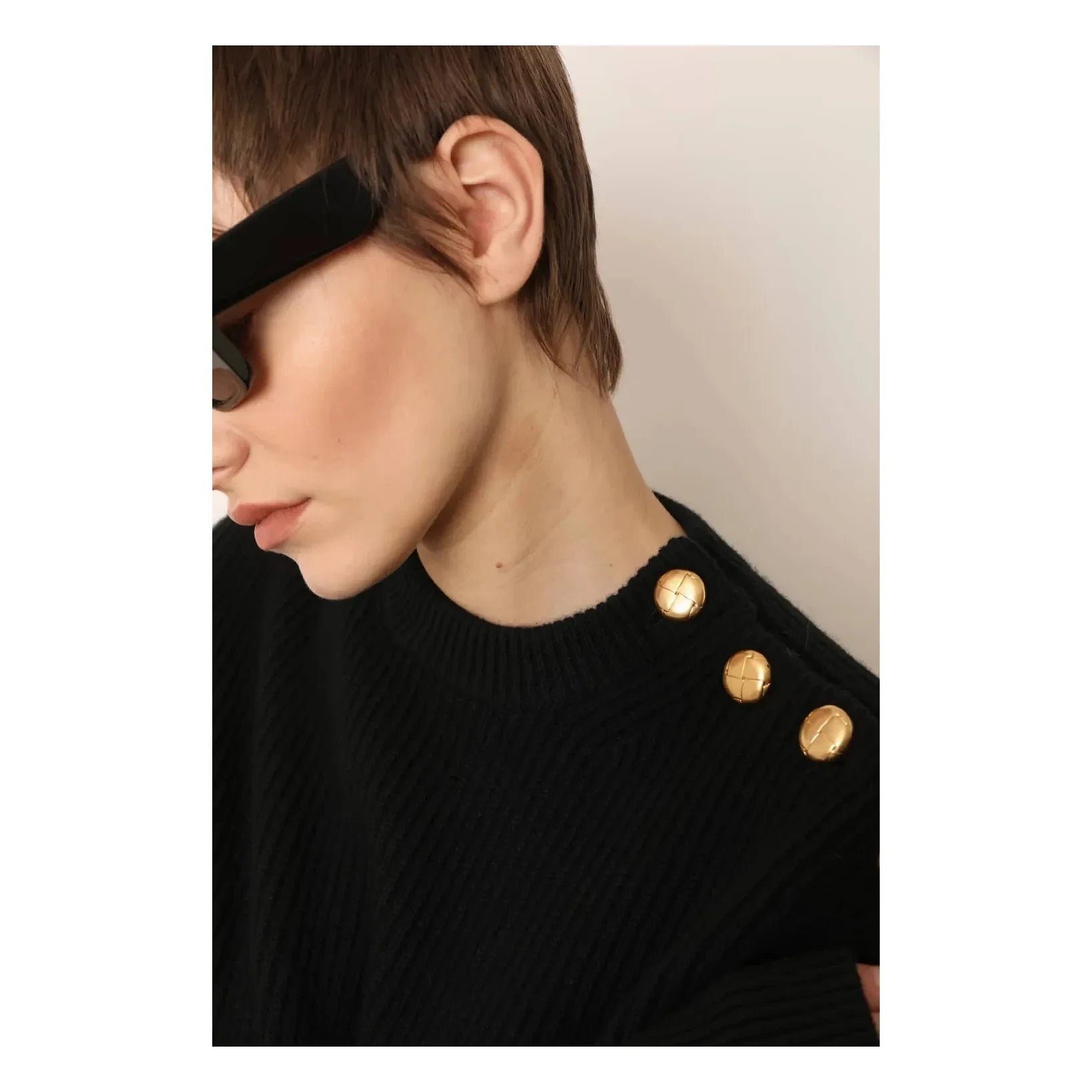 Laurence Bras - Woll-Bobin-Pullover | Schwarz