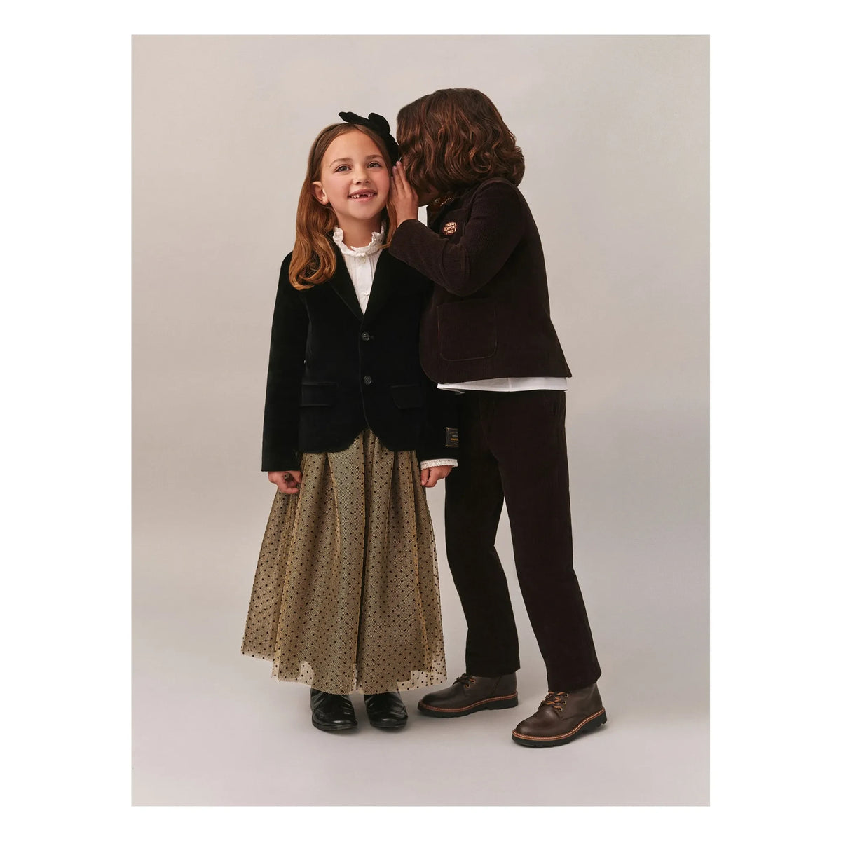 Bonpoint - Vestido Just Tulle Flocke | Or