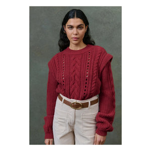 Louise Misha - Jersey Anika Laine - Colección Mujer | Rojo