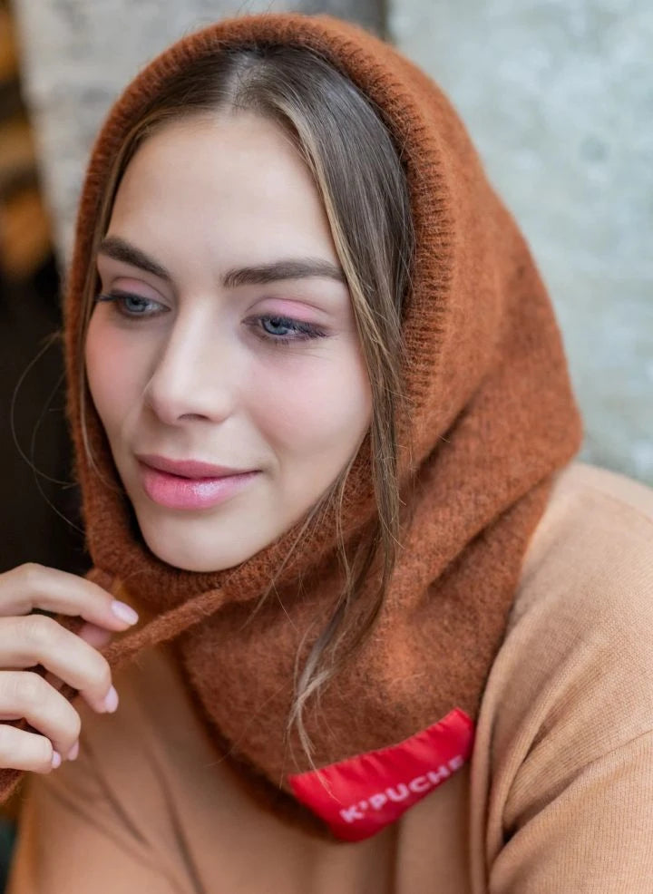 K'puche - Sudadera con capucha Kim Alpaka | Camel