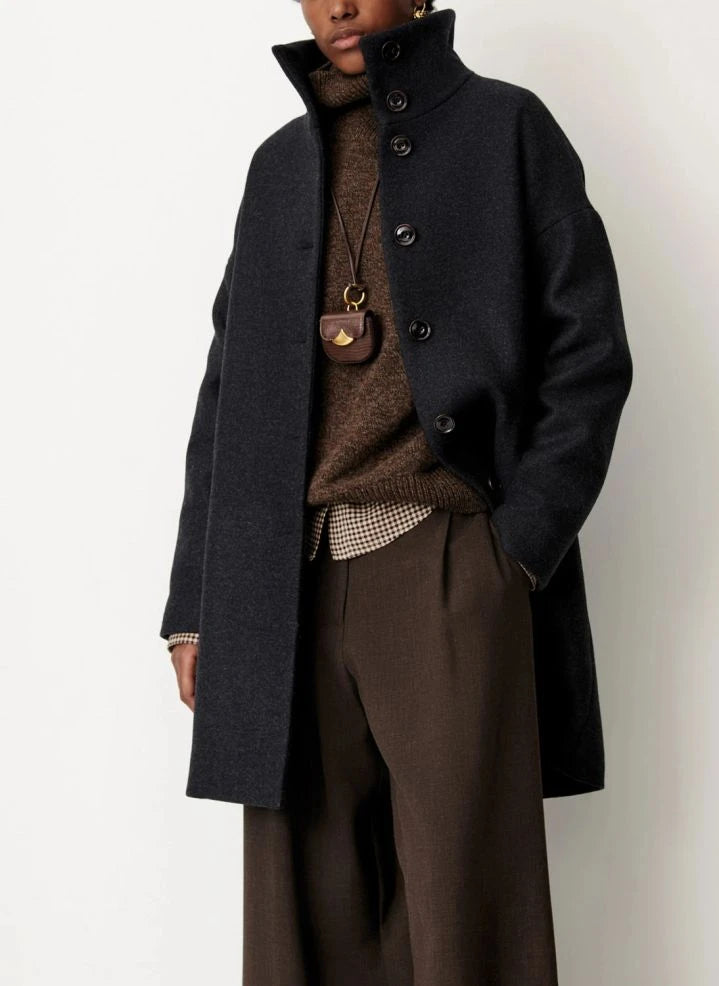 Sessùn - Paradise Wool Coat | Black