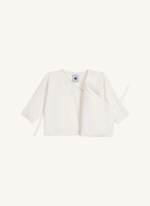Petit Bateau - Yün Kalp Yelek | Beyaz