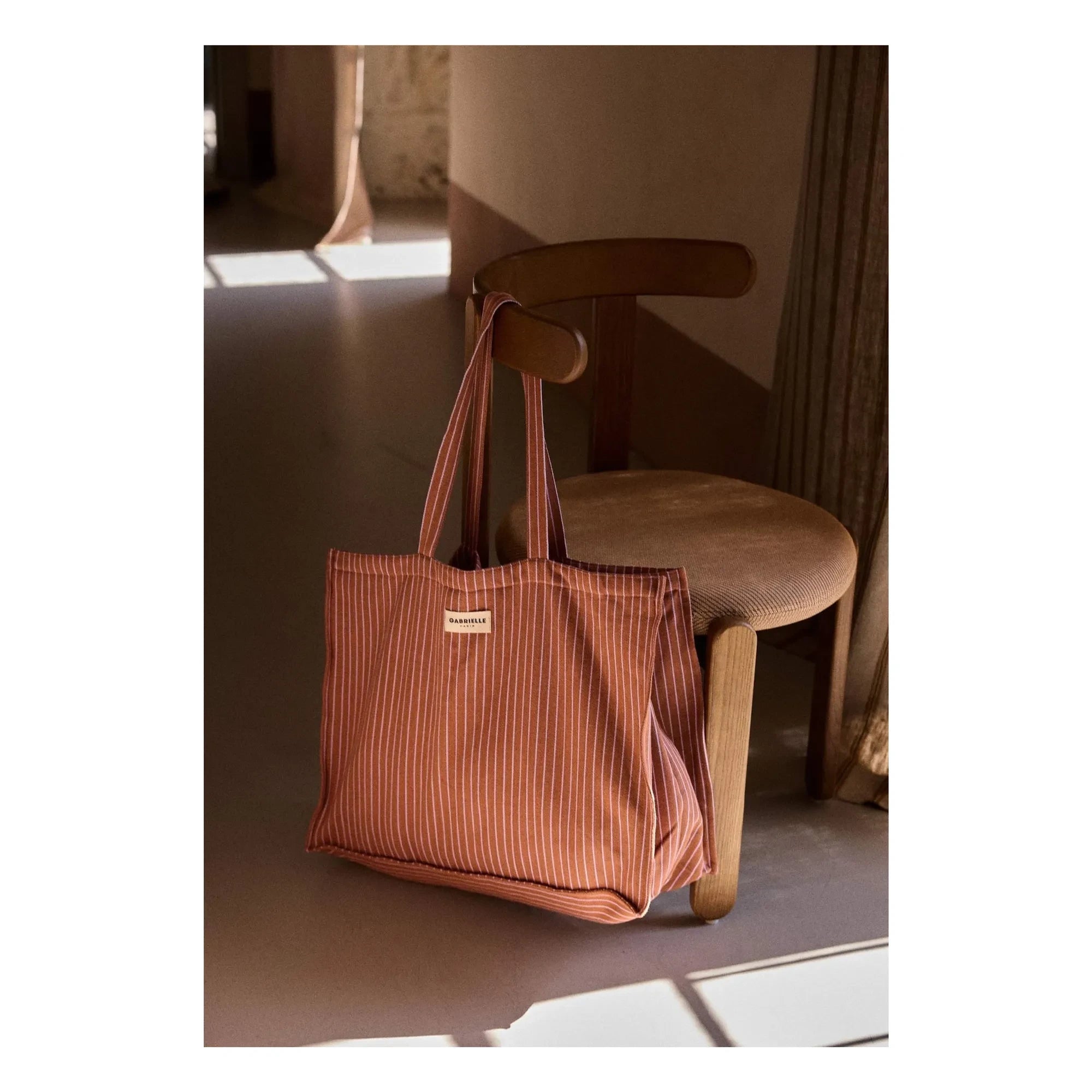 Gabrielle Paris - Lilac Striped Weekend Bag | Pink