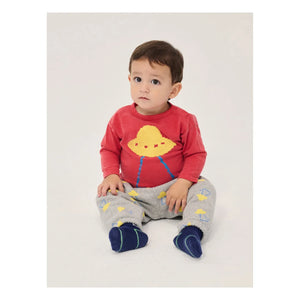 Bobo Choses - Jogger saucers Organik Pamuklu Bebek | Kırçıl gri