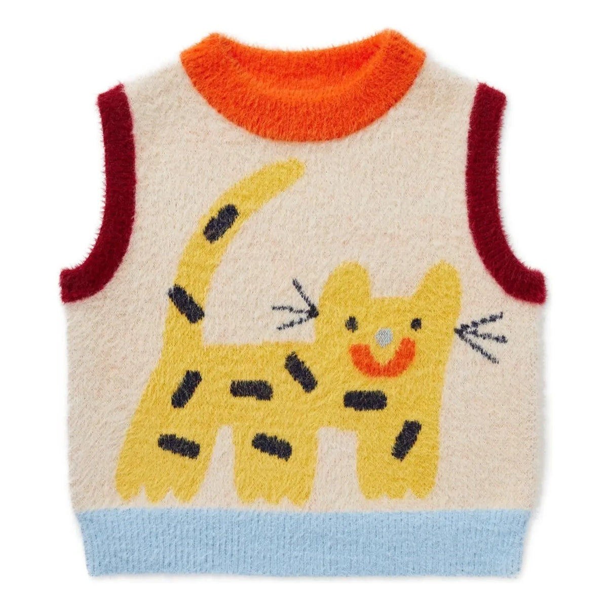 Halcyon Nights - Zoo Ärmelloser Pullover | Ecru