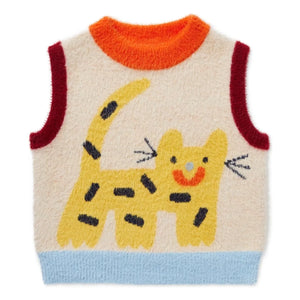 Halcyon Nights - Zoo Ärmelloser Pullover | Ecru