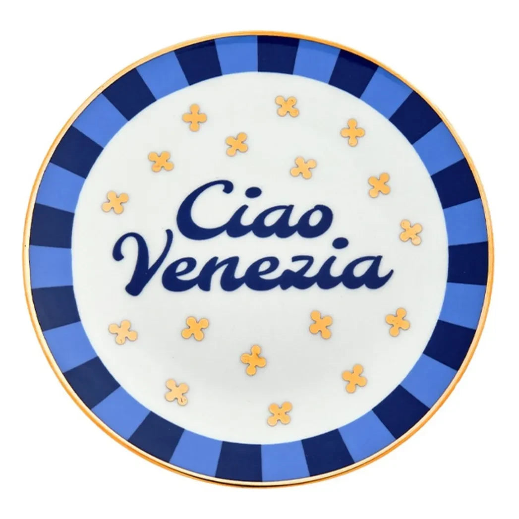 Bitossi - Ciao Venezia tabak | Mavi