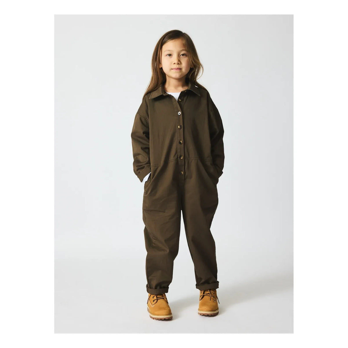 brunobruno nation - Larry Bio-Baumwoll-Overall | Braun