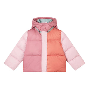 Stella McCartney Kids - Color-Block-Daunenjacke | Rosa