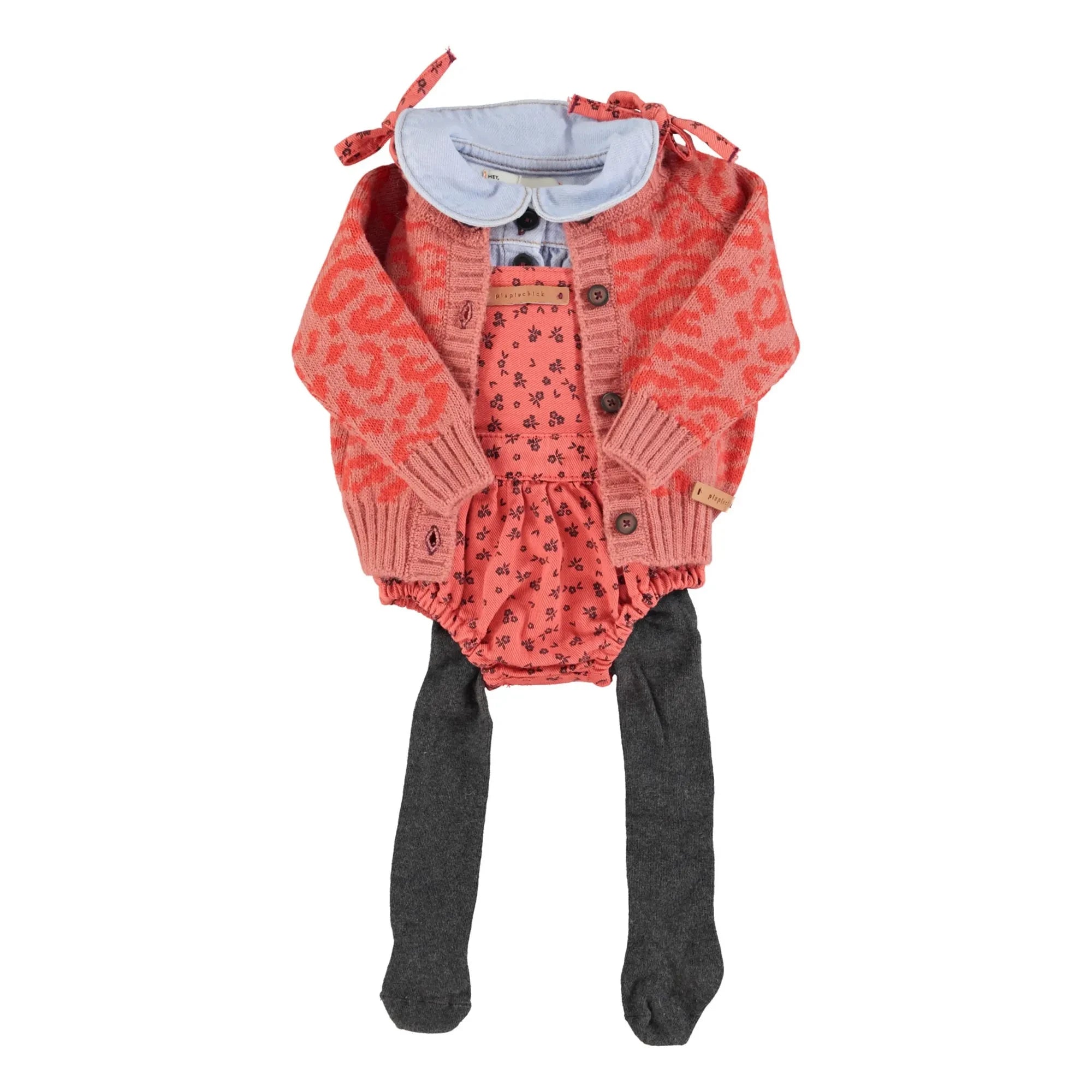 Piupiuchick - Leopar Yün Yelek | Pembe