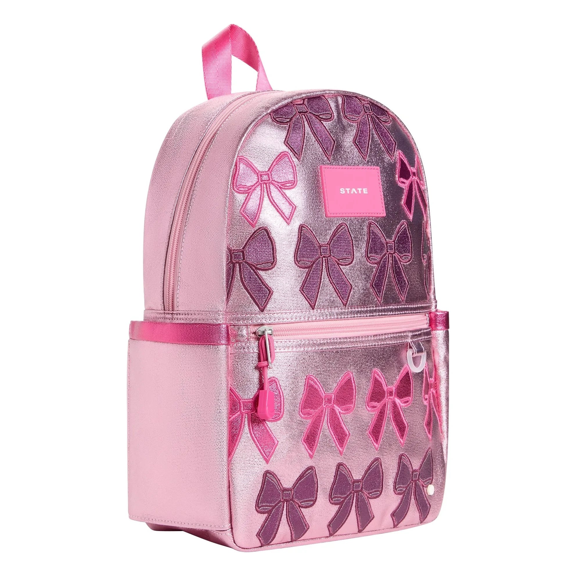 State Bags - Sırt Çantası Mini Kane Irisé Noeuds | Pembe