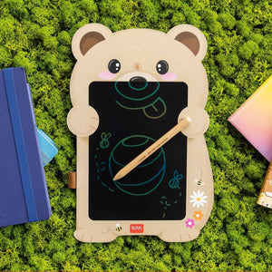 Legami - Ayıcık Portable LCD Drawing Board in Cardboard - Sihir Sketch Board