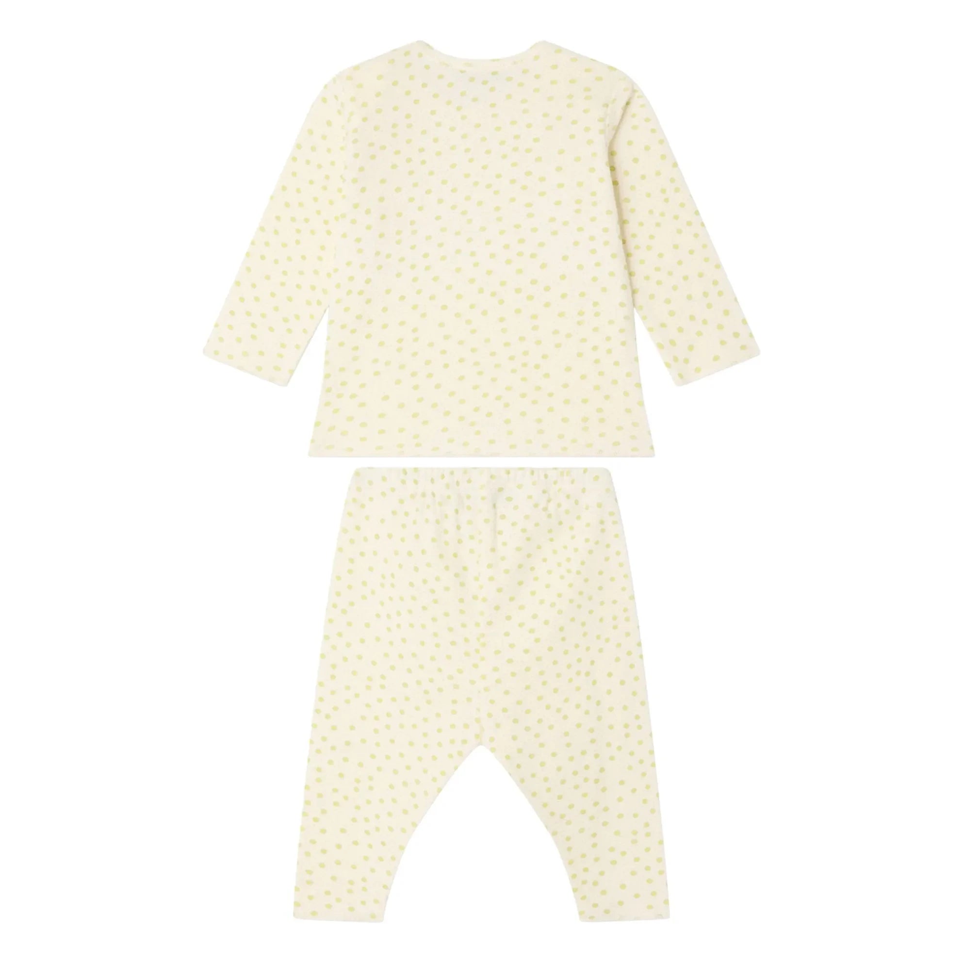 Bonpoint - Conjunto de camiseta y leggings de algodón orgánico Timi Pois | Crudo