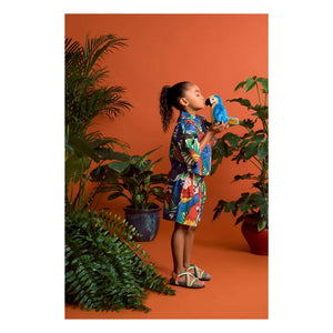 Maison Mangostan - Parrot Crop Gömlek | Mavi